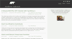 Desktop Screenshot of andrewadcock.com